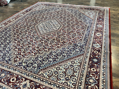 Karastan Rug 8x10, Kara Shah Red Bidjar, Belgium Power Loomed Rug, Wool Pile Karastan Rug, Vintage