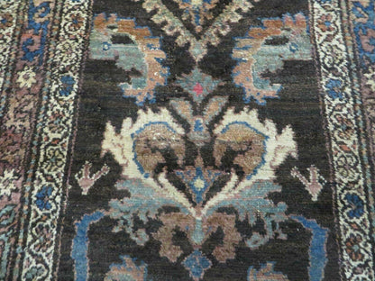 Antique Handmade Wool Rug From India With Floral Oriental Design
