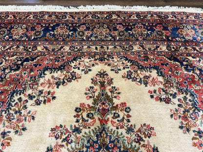 Persian Rug Hand Knotted Wool Hamadan 9x10 Antique Oriental Carpet
