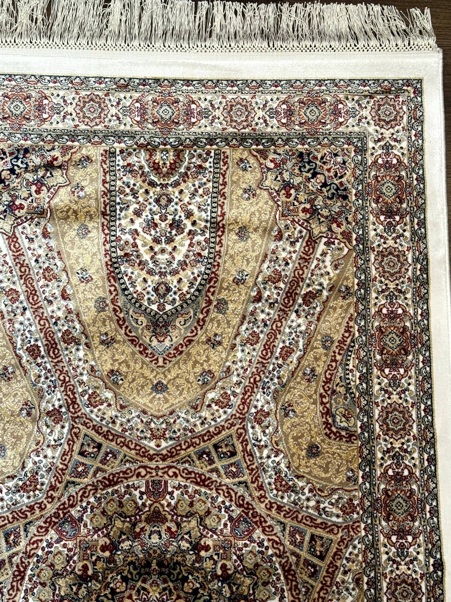 Turkish Silk Runner Rug 2.6 x 12, Hereke Mamluk Runner, Bamboo Silk, New