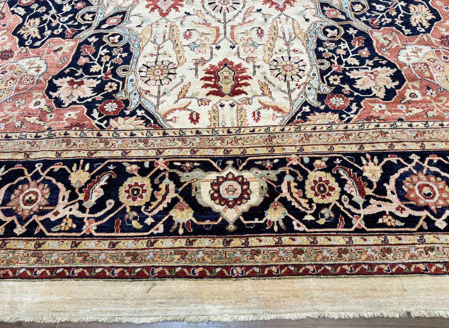 Stark Carpet Palace Sized Traditional Wool Handmade Rug 13x19 Beige