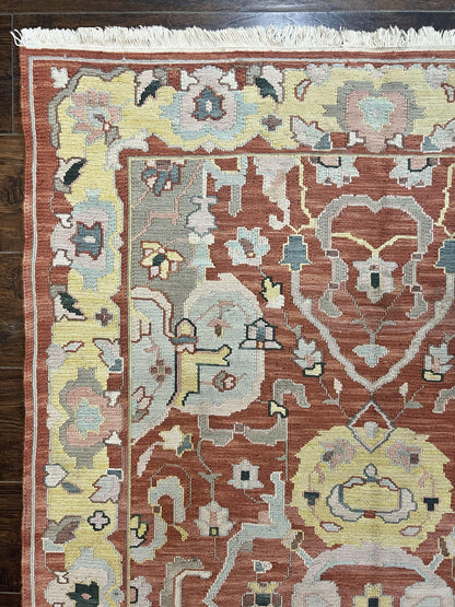 Turkish Kilim Rug 4x6 Flatweave Wool Handmade Geometric Vintage Carpet