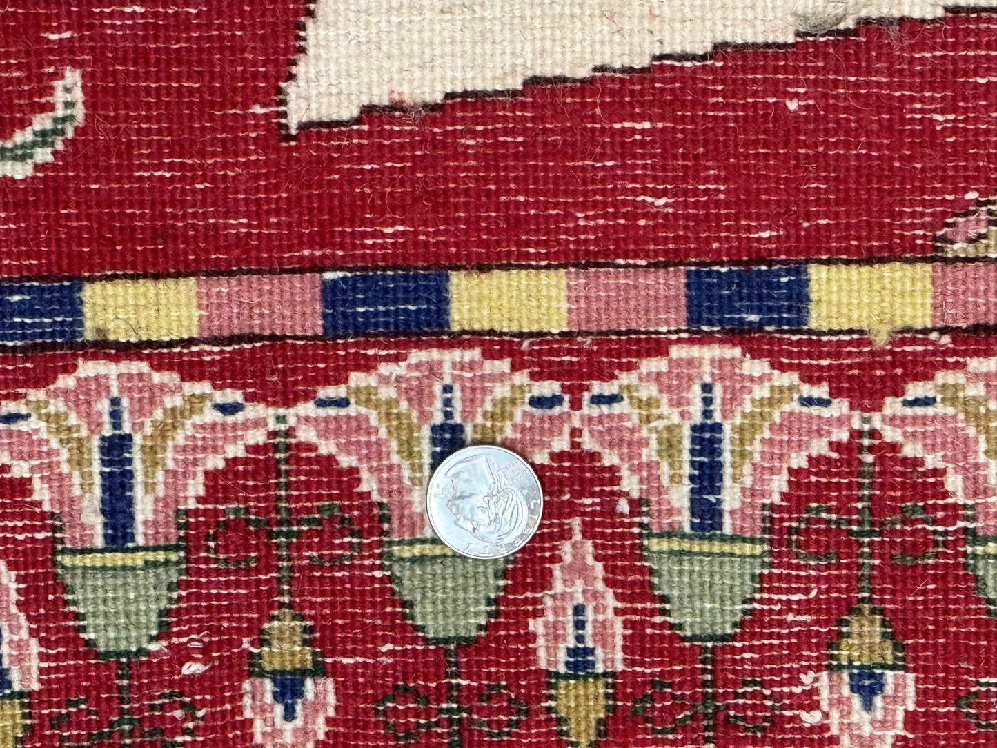 Egyptian Pictorial Rug 3x4, Hieroglyphic Pictorial Rug, Egyptian Prince and Princess, Cleopatra, Vintage Handmade, Red