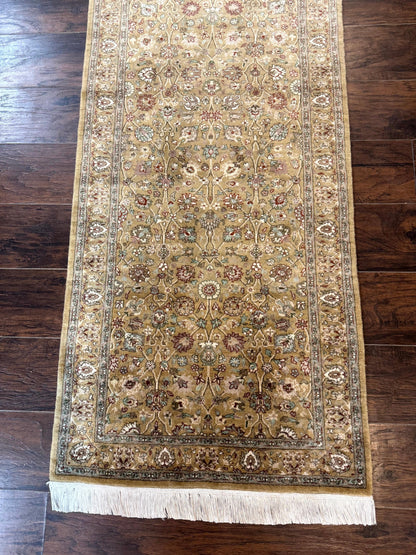 Persian Runner Rug 3x8, Traditional Wool Runner Rug for Hallway or Kitchen, Pak Persian Rug, Fine 225 KPSI