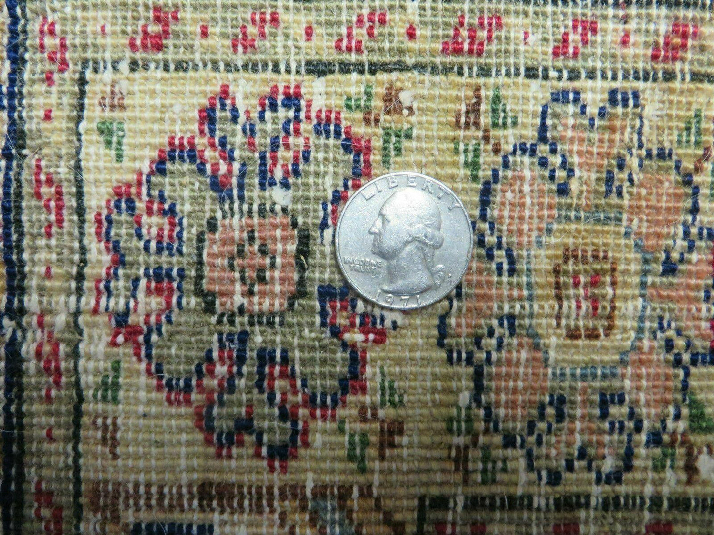 Handmade Turkish Prayer Rug Wool Semi Antique 1940s Vintage 35 By 50 Inch