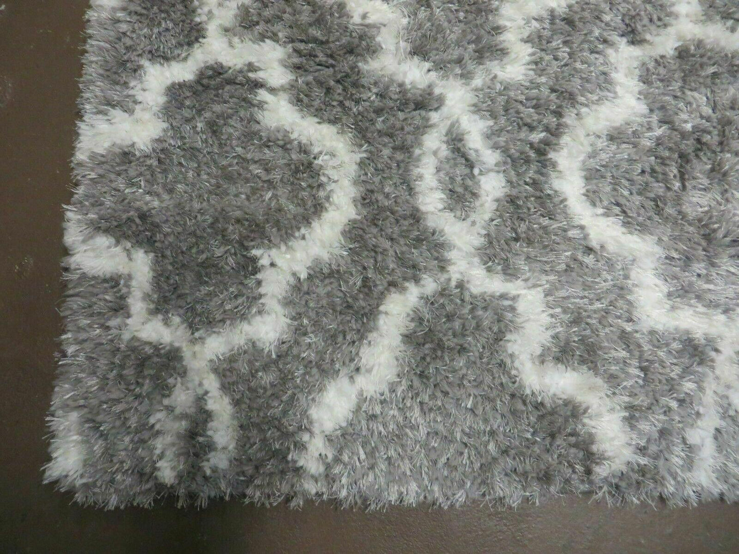 Israel Made Glimmer Shag Rug 5X7 Acrylic Boho Contemporary Home Decor