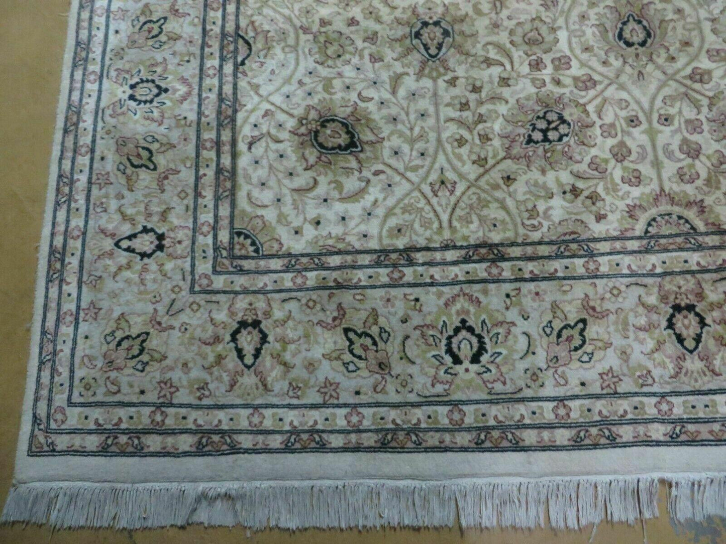 Handmade Wool Rug From Pakistan Oriental Floral 6x9 Vintage Carpet