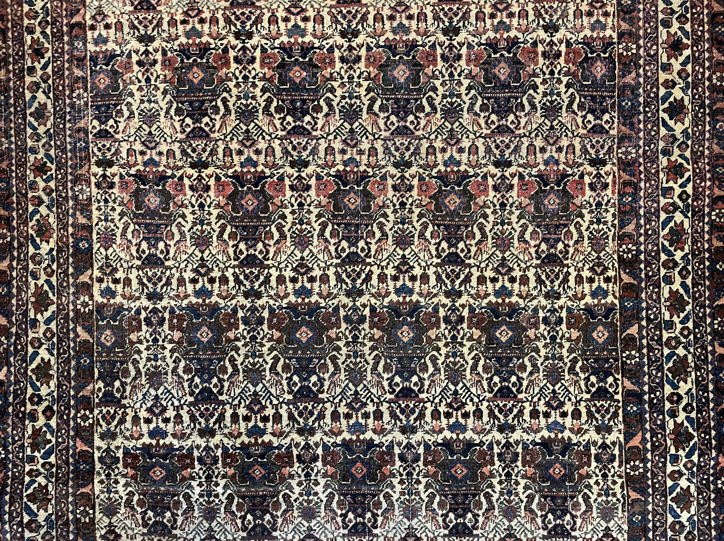 Persian Afshar Rug Wool Hand Knotted 5x7