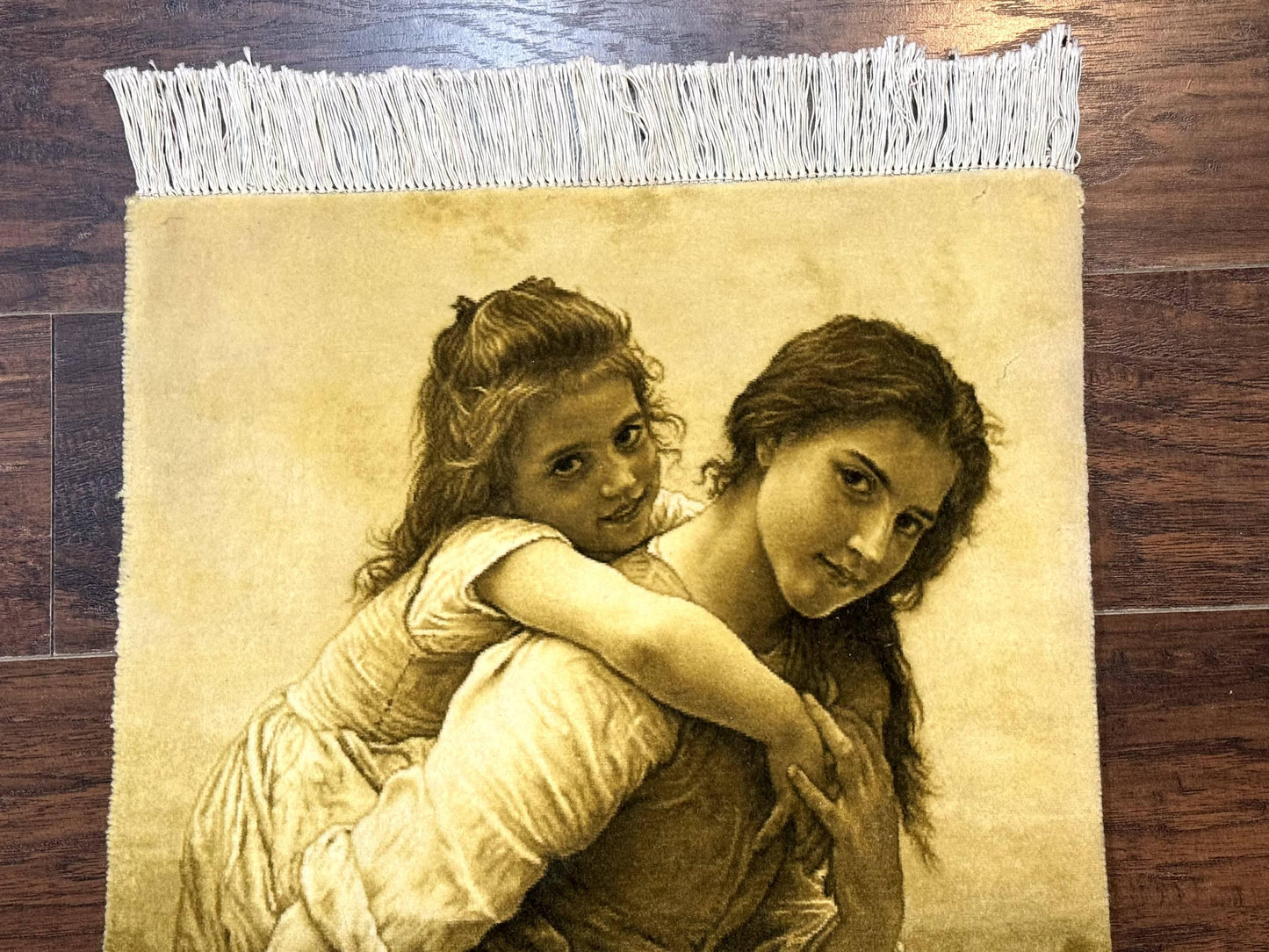 Persian Pictorial Rug 2x3 Tabriz Hand Knotted