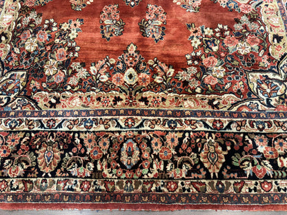 Antique Persian Sarouk Rug 9x12