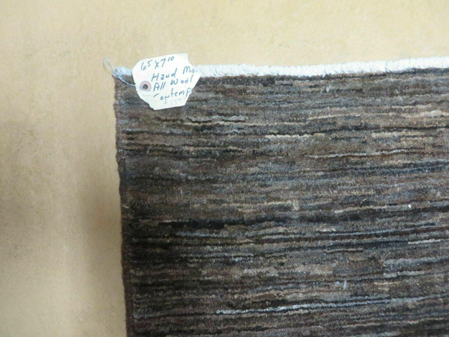 Hand Knotted Wool Rug Tibetan Style 78 By 94 Inches Art Deco Nepal