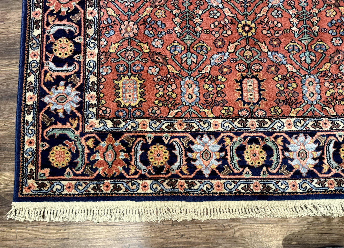 Karastan Serapi Rug Vintage Wool 6x9 Original 700 Series Red And Blue Rare