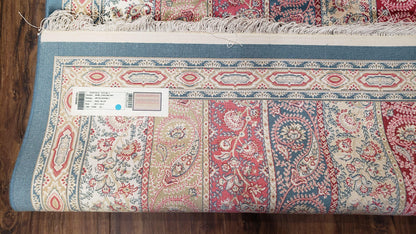 Paisley Pattern Silk Rug, Boteh Design, All Silk Accent Rug, Oriental Carpet, Very Detailed, 2' 8" x 4' 1", New, Bamboo Silk