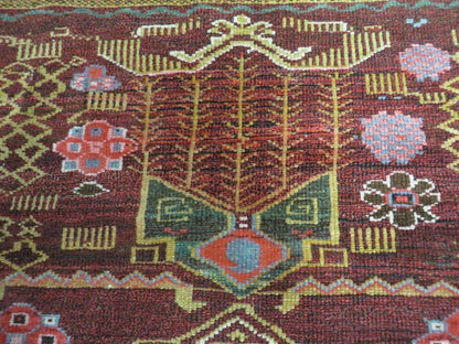 Antique Caucasian Shirvan Wool Rug 52x68 Handmade Colorful Armenian Rug