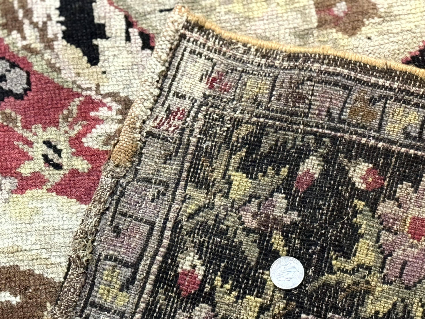 Antique Caucasian Karabakh Rug 5x10 Hand Knotted Wool Area Rug