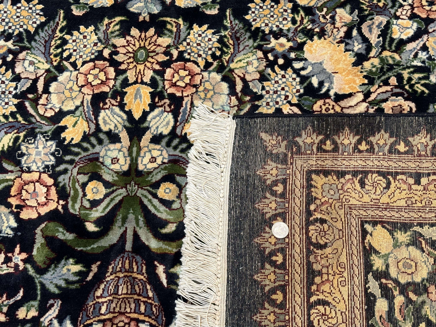 Pak Persian Rug 10x14 Hand Knotted Wool Floral Vintage Carpet 225 KPSI