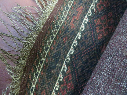 Antique Bokhara Rug Turkoman Balouchi Handmade Pakistani Wool 1920s Vintage