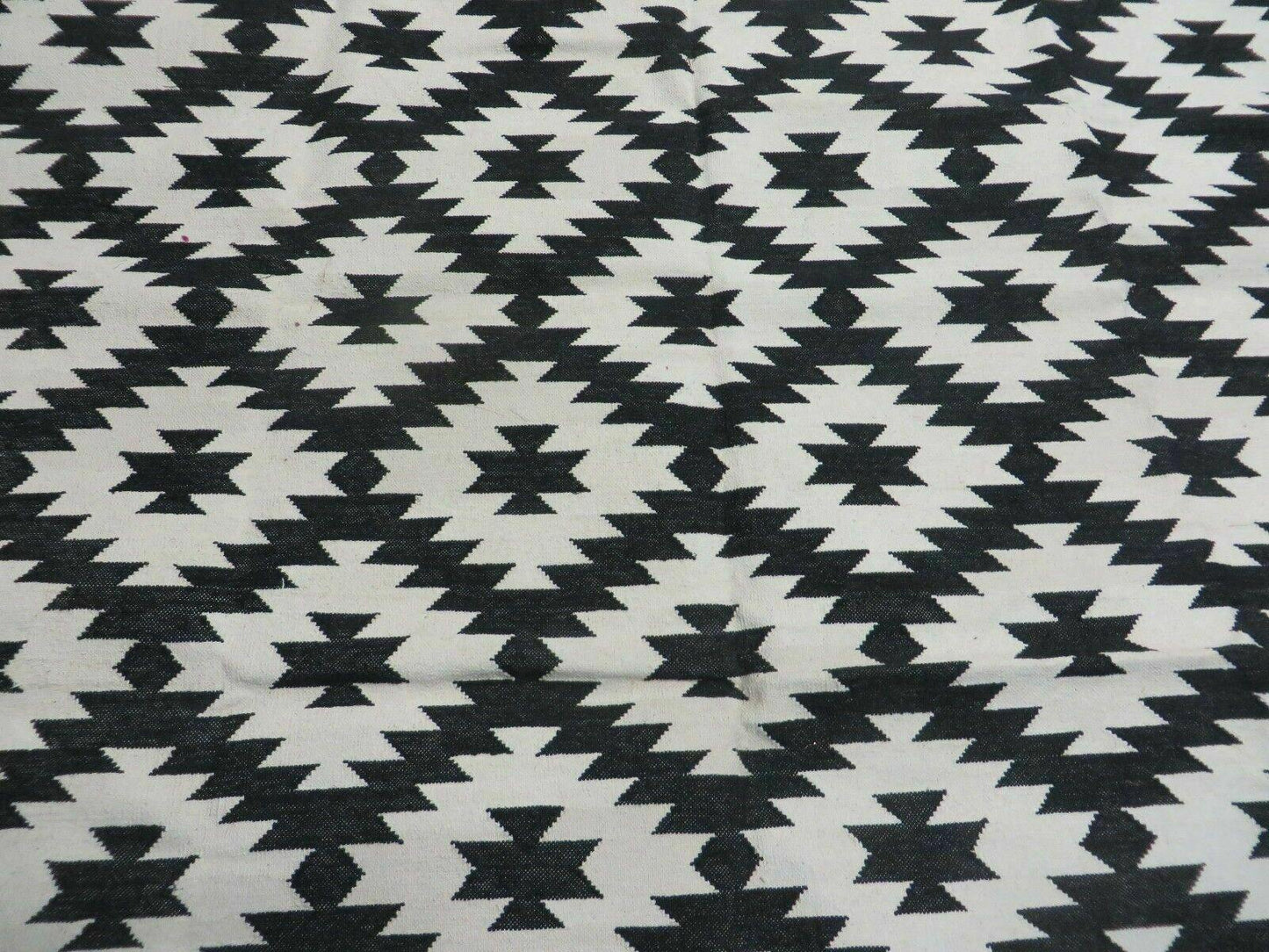 Hand Woven Wool Rug 4 Ft By 6 Ft Kilim Dhurrie Modern Oriental Area Rug Reversible