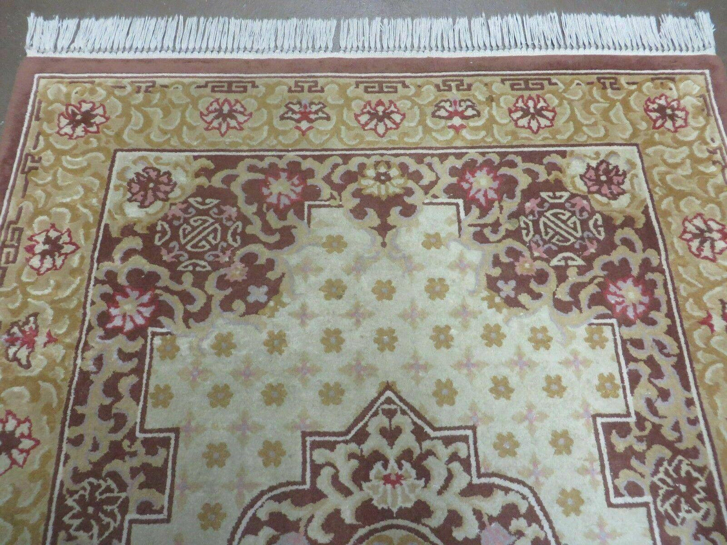 Vintage Chinese Wool Rug 4x6