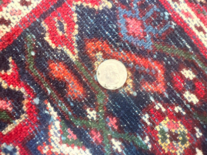 Persian Tribal Rug Hand Knotted Wool Palace Size 11x17 Red Hamadan Dargazin