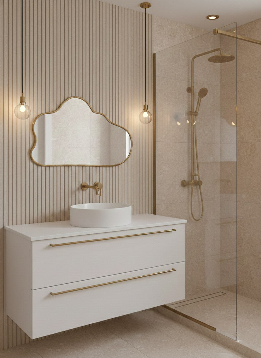 Modern cloud frame mirror