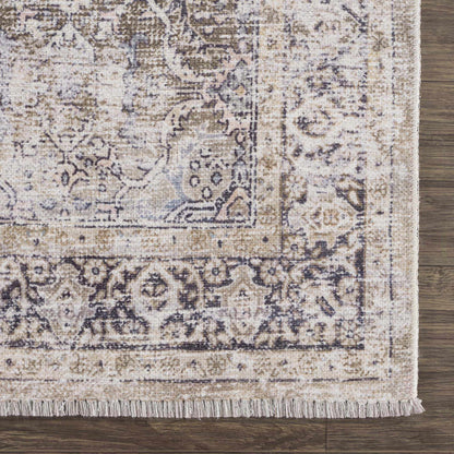 Olive Area Rug - Washable Soft Stylish Home Decor