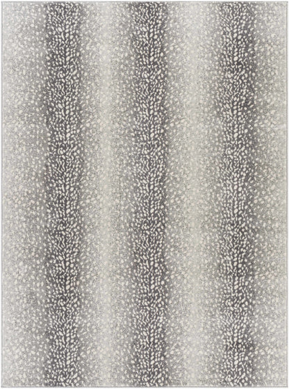 Antelope Print Rug - Black Gray Stylish Home Décor