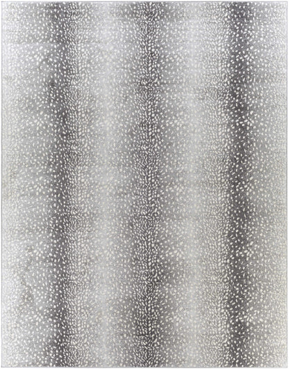 Antelope Print Rug - Black Gray Stylish Home Décor