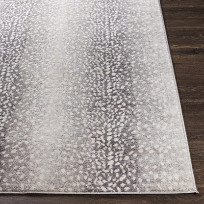 Antelope Print Rug - Black Gray Stylish Home Décor