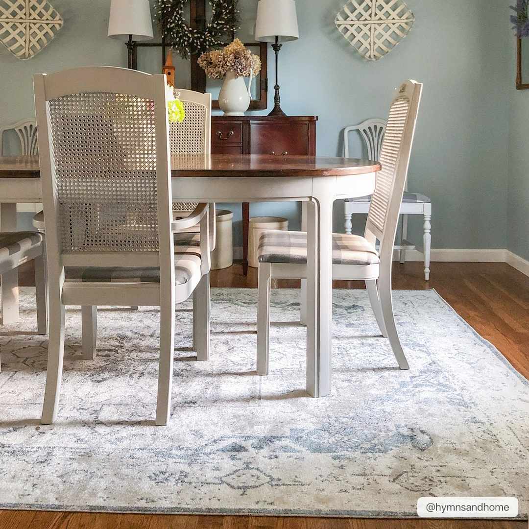 Ivory Washable Flat Pile Rug - Hera Collection for Modern Decor
