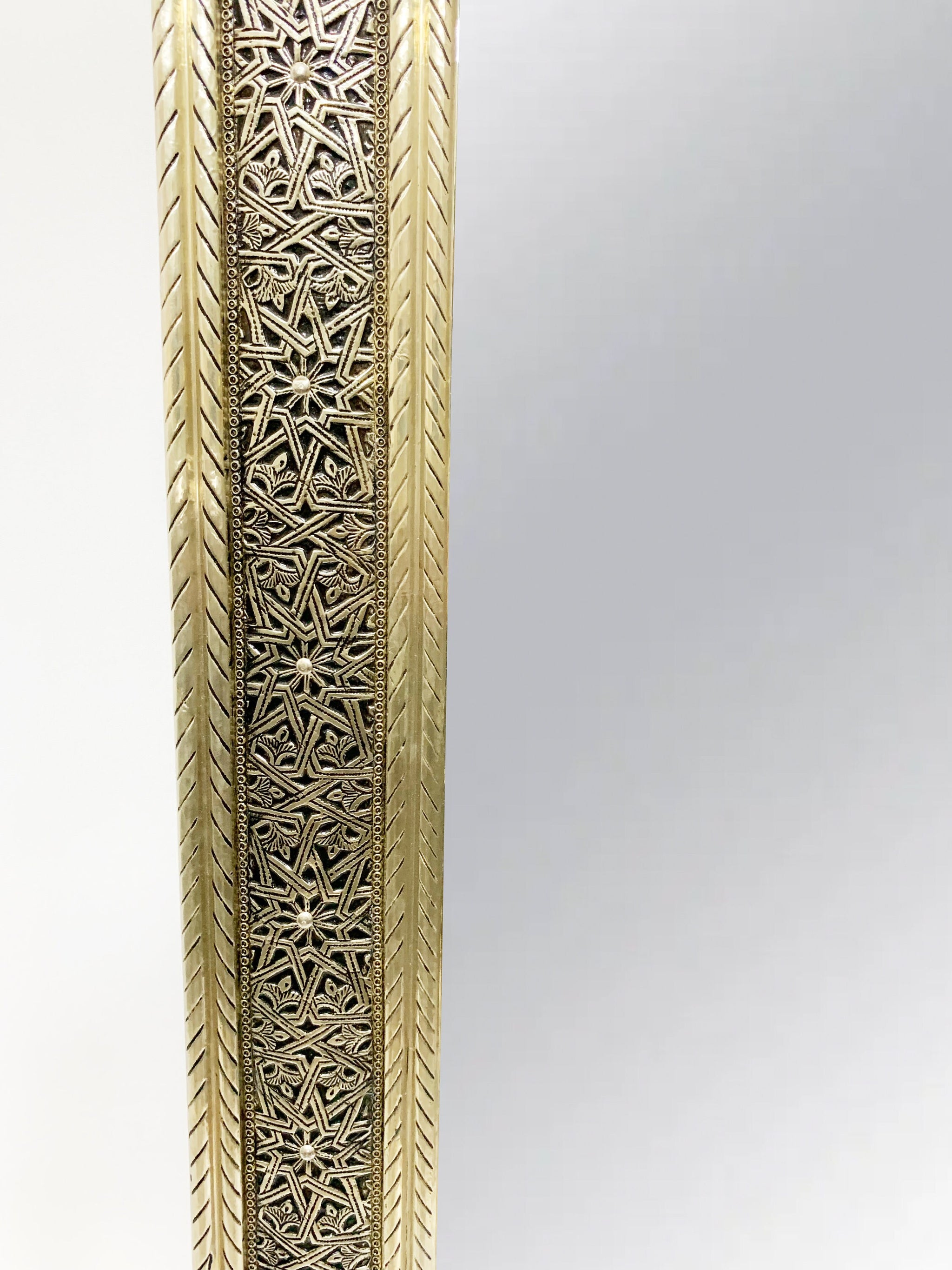 Moroccan Full Length Mirror - Silver Floor Mirror – Palmeraies