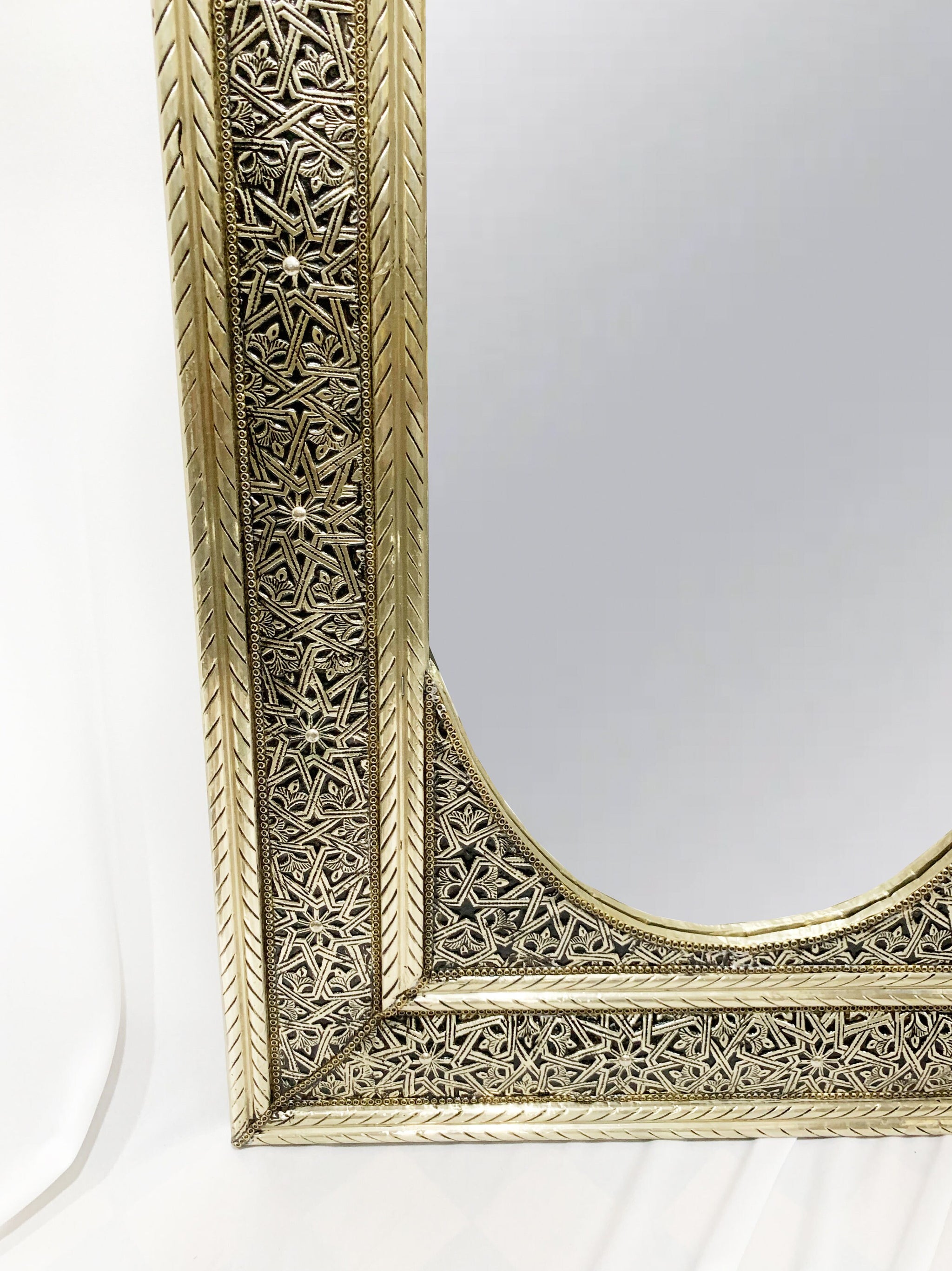 Moroccan Full Length Mirror - Silver Floor Mirror – Palmeraies