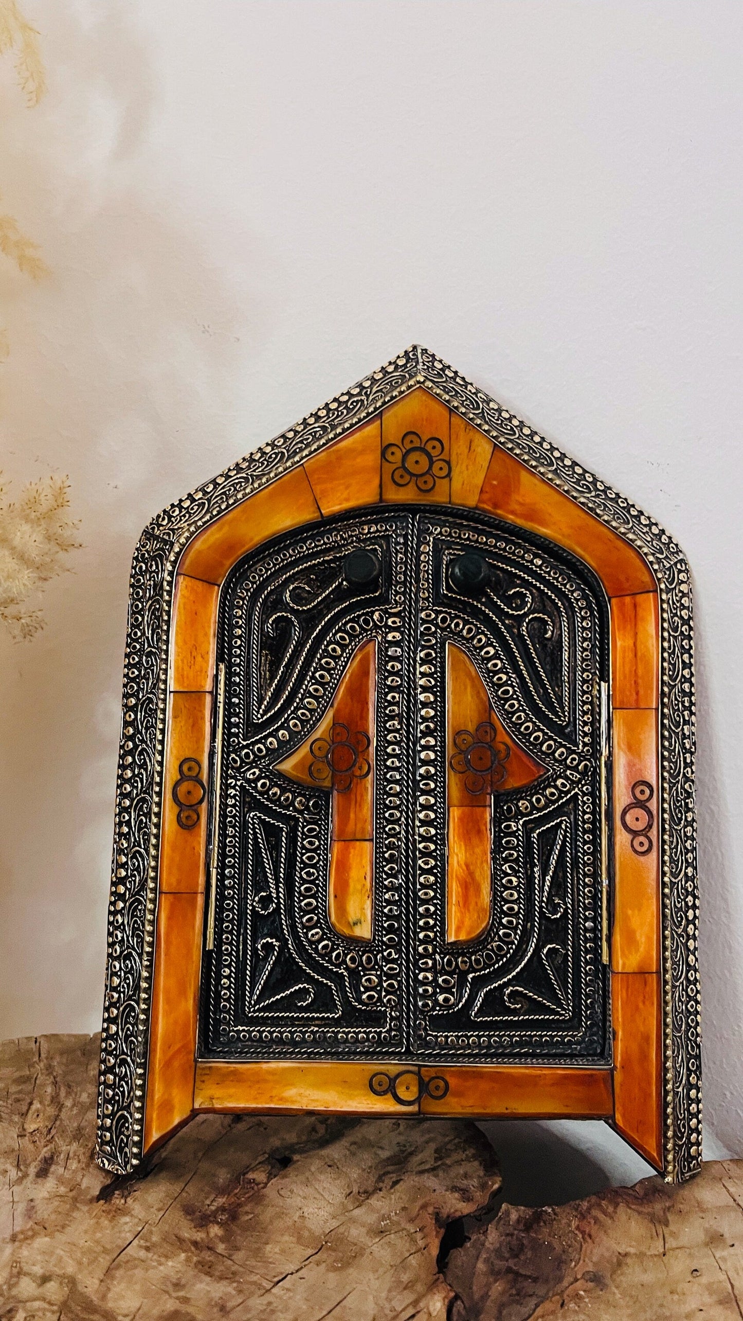 Handmade Moroccan Mirror - Bone Inlay Wall Decor  Xmas Gift