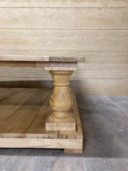 Balustrade Coffee Table Handcrafted Solid Wood