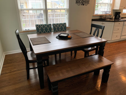 Verona Stool Solid Wood Bar Height Stool For Island And Counter Seating