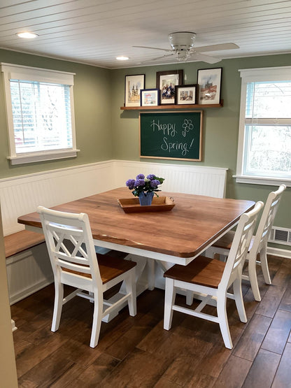 Double X Dining Chair Canyon Modern Sturdy Wood Chair With Painted Or Stained Finish