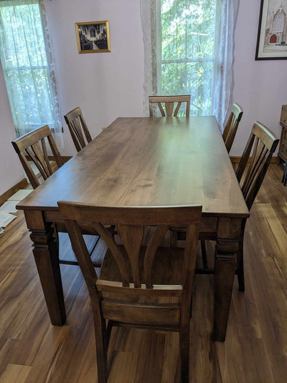 Java Leg Dining Table Handmade From Kiln Dried Hard Maple