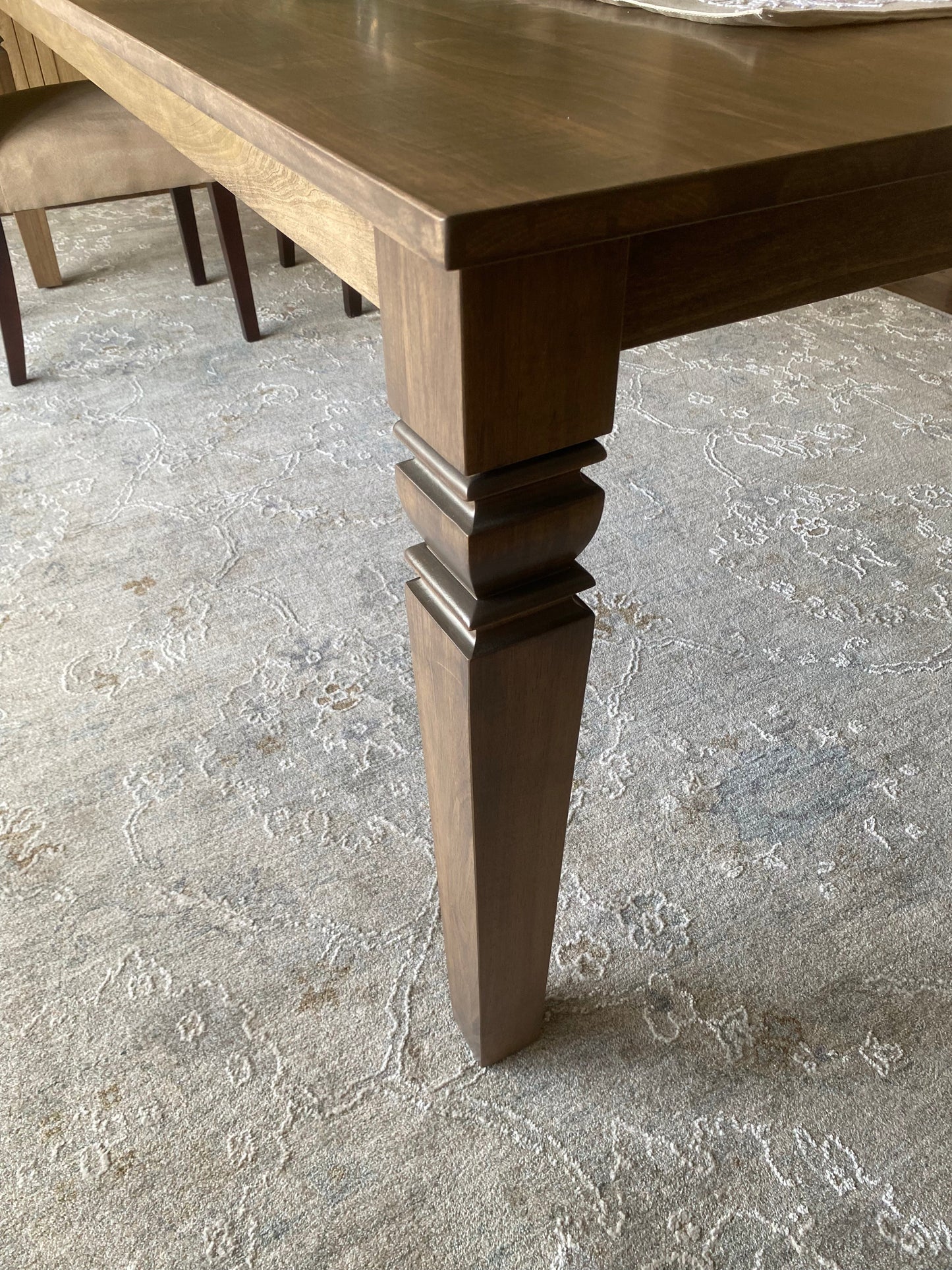 Java Leg Dining Table Handmade From Kiln Dried Hard Maple
