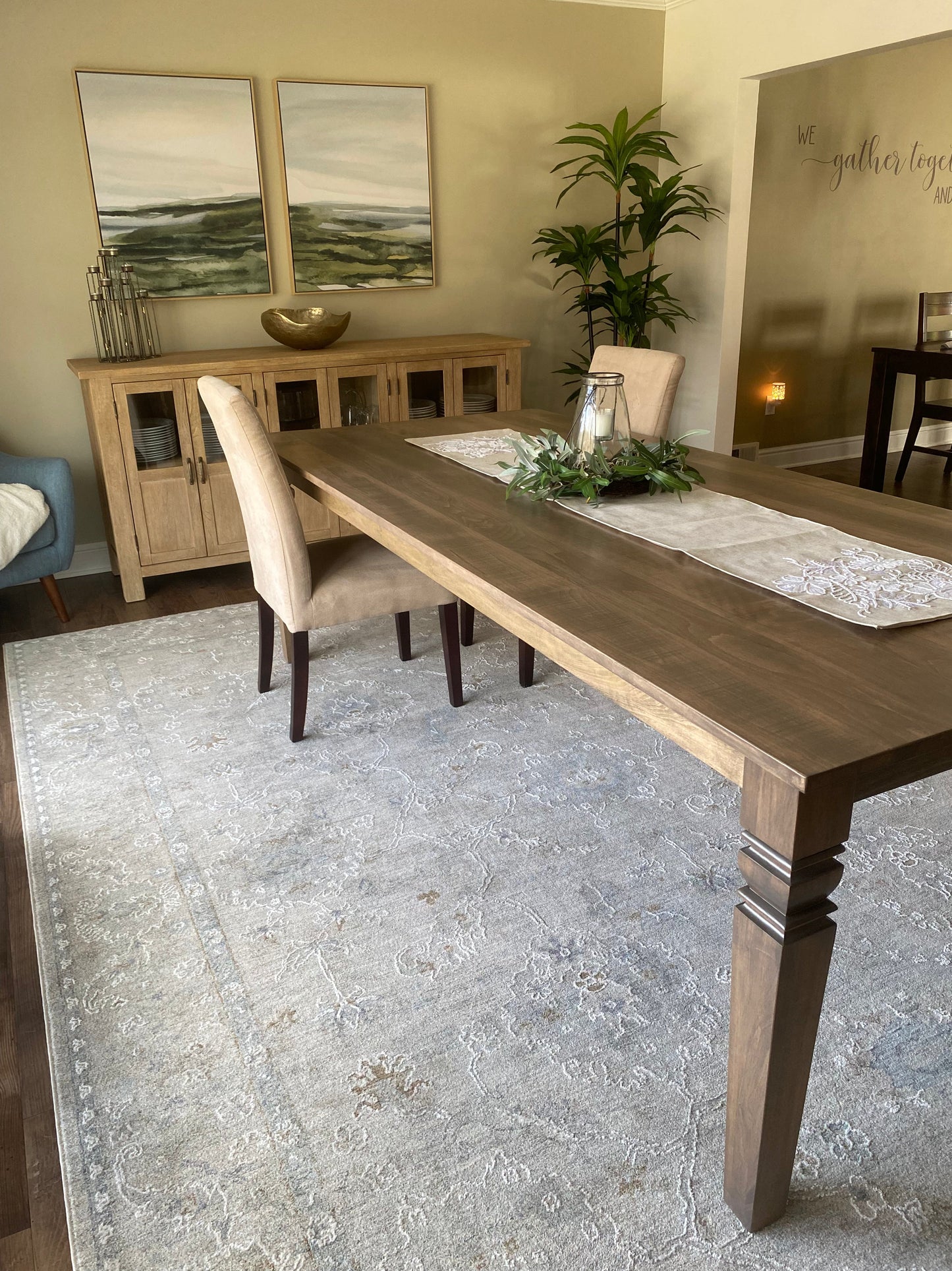 Java Leg Dining Table Handmade From Kiln Dried Hard Maple