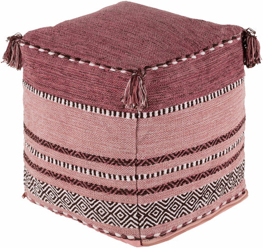 Jamberoo Pouf Handwoven Cotton Accent Stool Clearance For Bohemian Living Spaces
