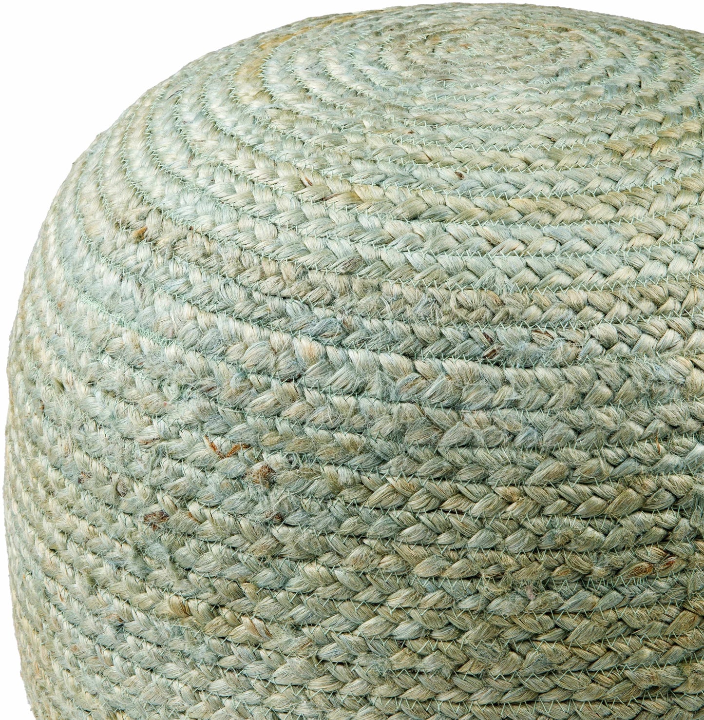 Knitted Aqua Jute Pouf Jenkinjones Cozy Living Room Decor