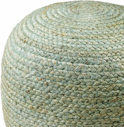Knitted Aqua Jute Pouf Jenkinjones Cozy Living Room Decor