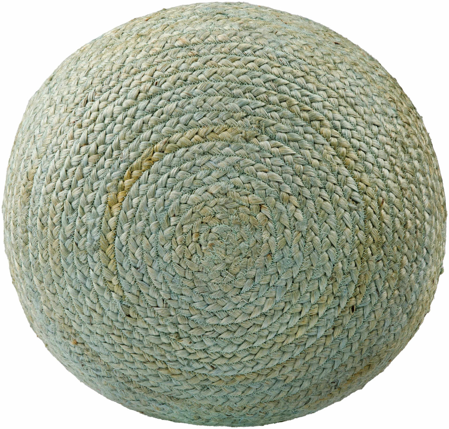 Knitted Aqua Jute Pouf Jenkinjones Cozy Living Room Decor