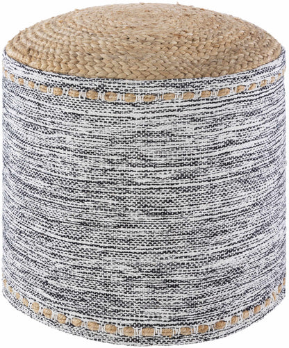 Lavenham Pouf Natural Woven Seat For Coastal And Traditional Interiors Tan Cotton Jute Blend
