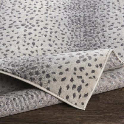Gray Antelope Print Area Rug - Stylish Decorative Floor Covering