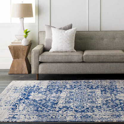 Navy Area Rug - Elegant Modern Home Décor Rug