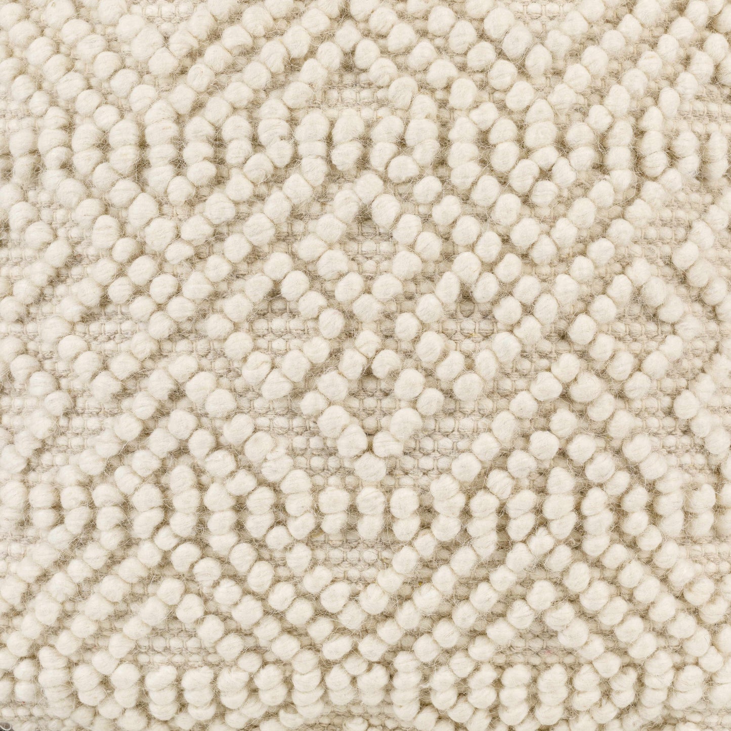 Mesudiye Pouf Cream Handwoven Accent Piece For Living Rooms