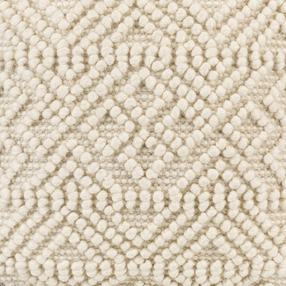 Mesudiye Pouf Cream Handwoven Accent Piece For Living Rooms