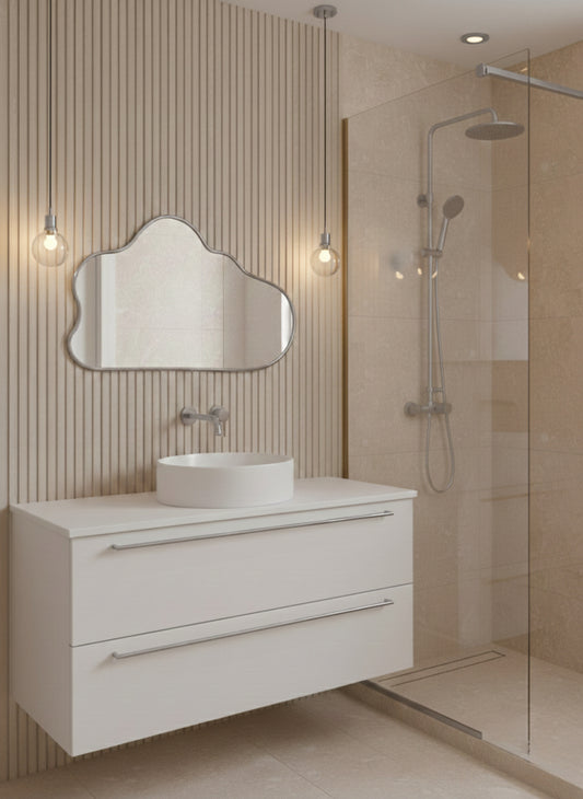 write a short alt text for each image of silver  brass Mirror 

