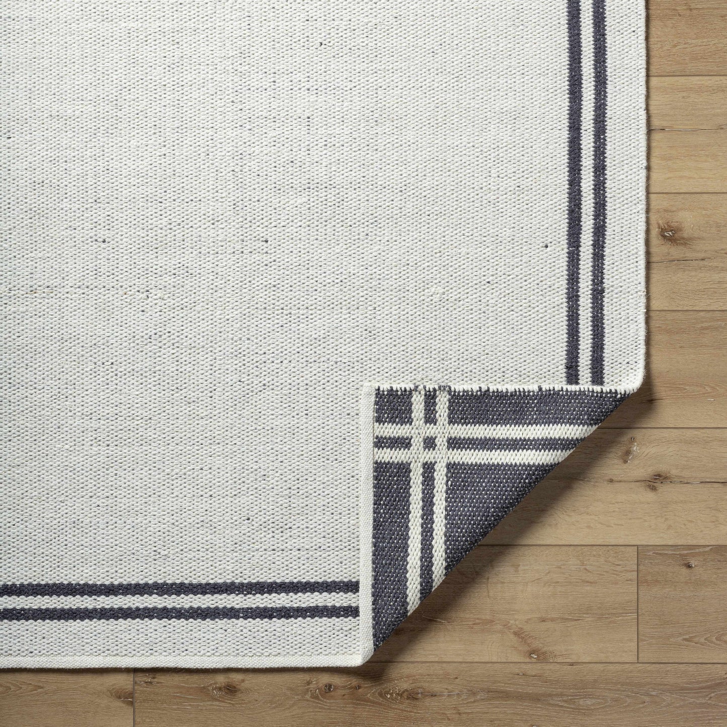 Nimue Wool Area Rug - Elegant Border Design for Cozy Interiors